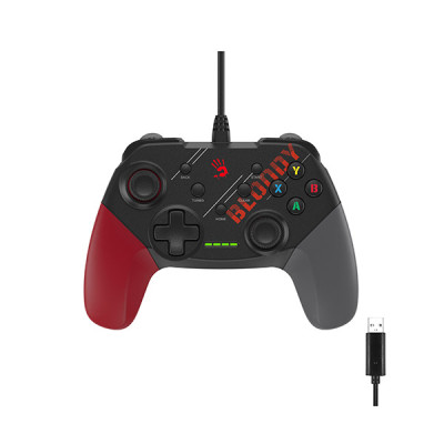 image of A4TECH Bloody GP30 Ergonomic Gaming Controller - Red with Spec and Price in BDT