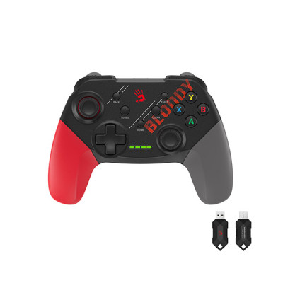 image of A4Tech Bloody GPW50 2.4G Wireless & USB Gaming Controller - Red with Spec and Price in BDT