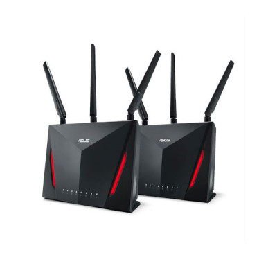 image of Asus RT-AC86U 2 Pack AiMesh AC2900 Dual Band Router with Spec and Price in BDT