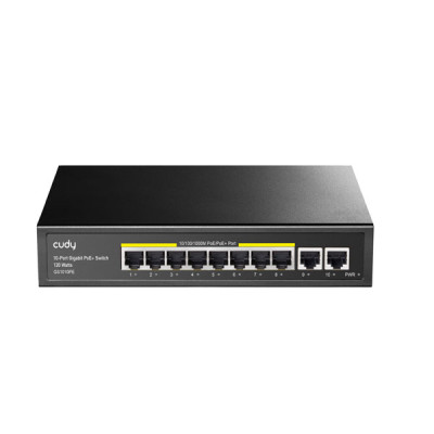 image of Cudy GS1010PE 10-Port Gigabit PoE+ Switch  with Spec and Price in BDT