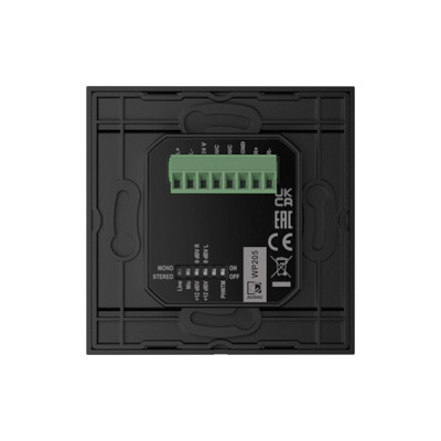image of Audac WP205/B Microphone & Line Input Wall Panel - Black with Spec and Price in BDT
