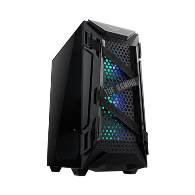 image of ASUS TUF Gaming GT301 ATX Mid-Tower Compact Case with Spec and Price in BDT