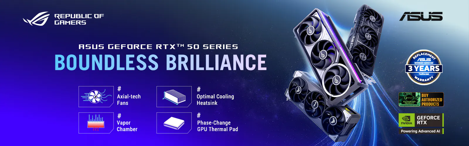 ASUS RTX 50-Series GPU in BD