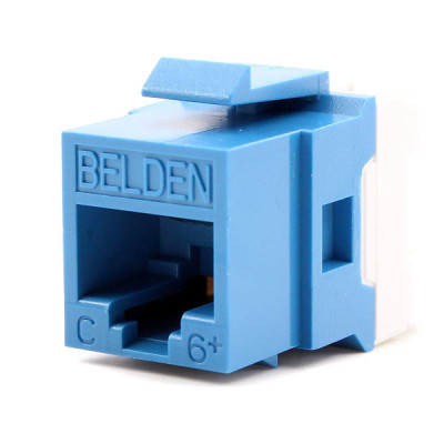 image of Belden AX104193 Cat 6 UTP Modular For Face  Plate - Blue with Spec and Price in BDT
