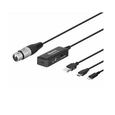 image of Boya BY-BCA7 PRO XLR to Lightning and USB Connectors Microphone cable with Spec and Price in BDT