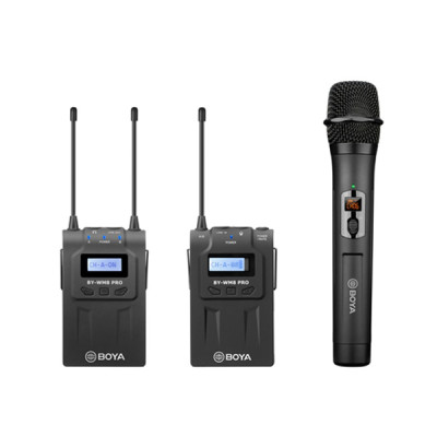 image of Boya BY-WM8 PRO-K4 UHF Dual-Channel Wireless Microphone System with Spec and Price in BDT
