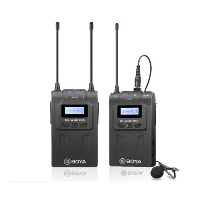 image of Boya BY-WM8 Pro-K1 UHF Dual-Channel Wireless Microphone System with Spec and Price in BDT