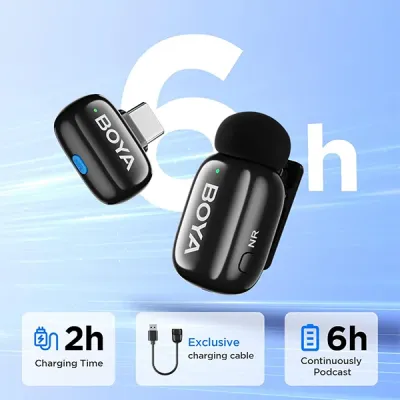 image of BOYA Mini-17 Ultra-Compact Wireless Microphone for Type-C Devices with Spec and Price in BDT