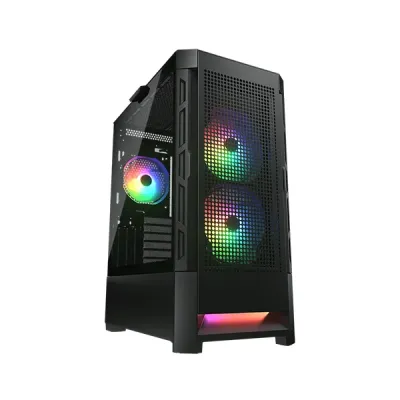 image of Cougar AIRFACE RGB Mid Tower Gaming Casing - Black with Spec and Price in BDT