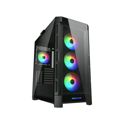 image of Cougar DUOFACE PRO RGB Mid Tower Gaming Casing - Black with Spec and Price in BDT