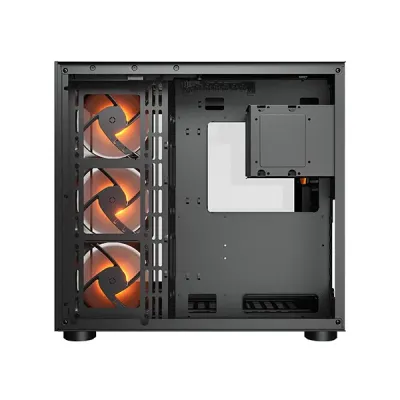 image of Cougar FV150 RGB Dual Chamber Mid Tower Gaming Casing - Black with Spec and Price in BDT