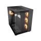 Cougar FV150 RGB Dual Chamber Mid Tower Gaming Casing - Black