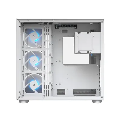 image of Cougar FV150 RGB Dual Chamber Mid Tower Gaming Casing - White with Spec and Price in BDT