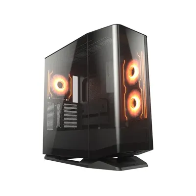 image of Cougar FV270 RGB Mid Tower Gaming Casing - Black with Spec and Price in BDT