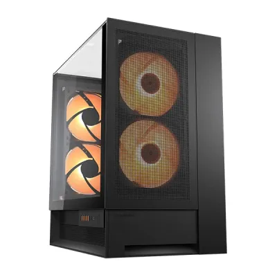 image of Cougar OmnyX RGB Mid Tower Gaming Casing - Black with Spec and Price in BDT