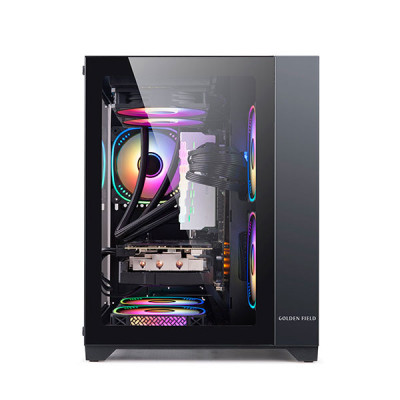 image of Golden Field Seaveiw M360 Black Gaming Casing with Spec and Price in BDT