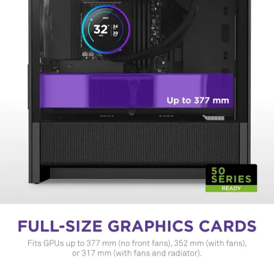 image of NZXT H3 Flow Micro-ATX Airflow Case - Black with Spec and Price in BDT