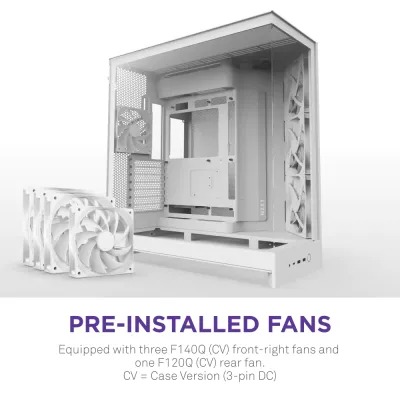 image of NZXT H9 Flow (2025) Dual-Chamber Mid-Tower ATX Airflow Casing - White with Spec and Price in BDT