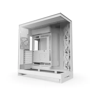 image of NZXT H9 Flow (2025) Dual-Chamber Mid-Tower ATX Airflow Casing - White with Spec and Price in BDT