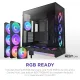NZXT H9 Flow RGB+ (2025) Dual-Chamber Mid-Tower ATX Airflow Casing - Black