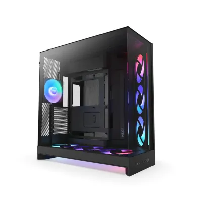 image of NZXT H9 Flow RGB+ (2025) Dual-Chamber Mid-Tower ATX Airflow Casing - Black with Spec and Price in BDT