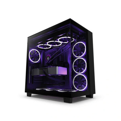 image of NZXT CM-H91FB-01 H9 Flow Edition ATX Mid Tower Casing - Black with Spec and Price in BDT