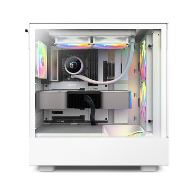 image of NZXT Kraken 240 RGB 240mm AIO Liquid Cooler with LCD Display - White with Spec and Price in BDT