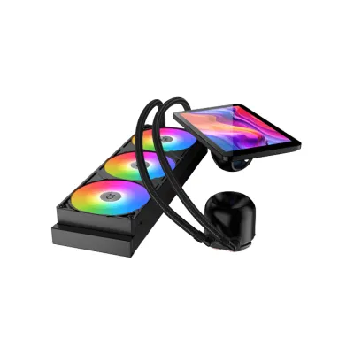 image of Xigmatek Connect Pro 360 360mm ARGB CPU Liquid Cooler with 7″ Multi Display LCD Panel with Spec and Price in BDT