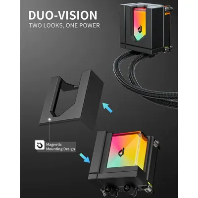 image of upHere E360KC 360mm AIO Liquid CPU Cooler - Black with Spec and Price in BDT