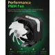upHere UP1KC4C ARGB CPU Air Cooler - Black