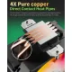 upHere UP1KC4C ARGB CPU Air Cooler - Black