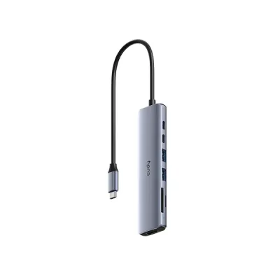 image of CUDY UH407 - USB-C to 7-IN-1 SD/TF with 4K HDMI with Spec and Price in BDT