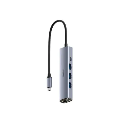 image of CUDY UH605 5-In-1 USB-C Hub with Gigabit Ethernet Port with Spec and Price in BDT