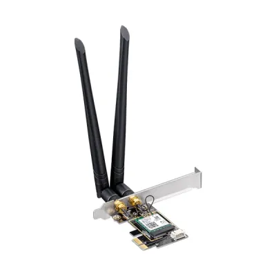 image of CUDY WE3000 V2 - Tri Band AX5400 Mbps WiFi 6E PCIe & Bluetooth 5.2 Adapter with Spec and Price in BDT