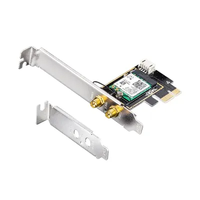 image of CUDY WE3000 V2 - Tri Band AX5400 Mbps WiFi 6E PCIe & Bluetooth 5.2 Adapter with Spec and Price in BDT