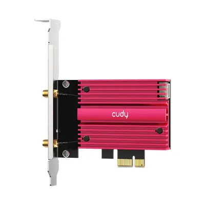 image of CUDY WE4000 – Tri-Band AXE5400 Wi-Fi6E PCI-E & Bluetooth 5.3 Adapter with Spec and Price in BDT
