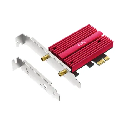 image of CUDY WE4000 – Tri-Band AXE5400 Wi-Fi6E PCI-E & Bluetooth 5.3 Adapter with Spec and Price in BDT