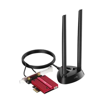 image of CUDY WE4000 – Tri-Band AXE5400 Wi-Fi6E PCI-E & Bluetooth 5.3 Adapter with Spec and Price in BDT