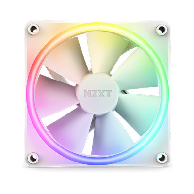 image of NZXT F120 RGB DUO 120mm RGB Casing Fan - White with Spec and Price in BDT