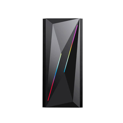 image of ARESZE P3 Mid-Tower Gaming Desktop Casing - Black with Spec and Price in BDT