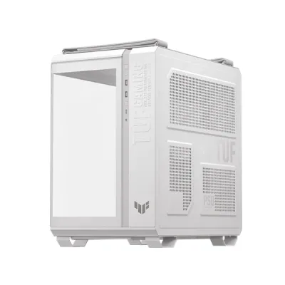 image of ASUS TUF Gaming GT502 Horizon Mid Tower Dual-Chamber Gaming Chasing - White with Spec and Price in BDT