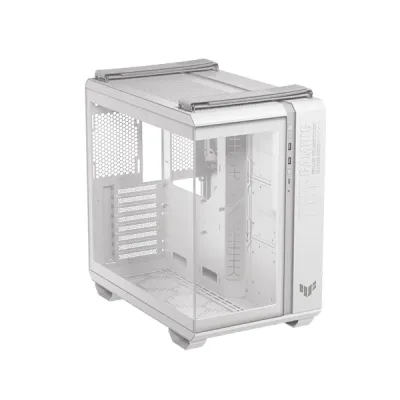 image of ASUS TUF Gaming GT502 Horizon Mid Tower Dual-Chamber Gaming Chasing - White with Spec and Price in BDT