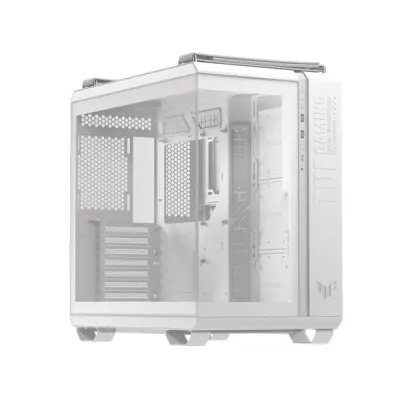 image of ASUS TUF Gaming GT502 Horizon Mid Tower Dual-Chamber Gaming Chasing - White with Spec and Price in BDT