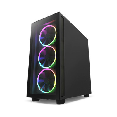 image of NZXT H7 Elite (CM-H71EB-01-Black) Premium Mid-Tower Casing - Black with Spec and Price in BDT
