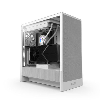 image of NZXT H5 Flow 2024 Edition Compact ATX Mid-Tower Airflow Casing - White with Spec and Price in BDT
