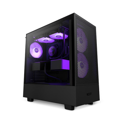 image of NZXT H5 Flow RGB Compact ATX Mid-Tower Casing - Black with Spec and Price in BDT