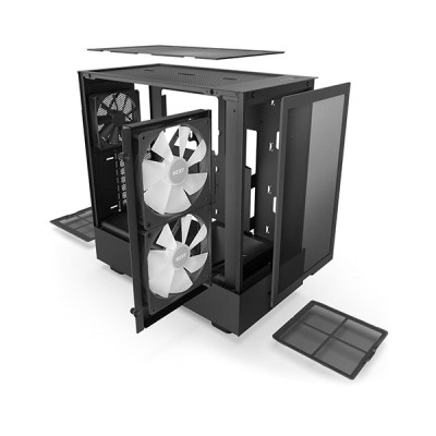 image of NZXT H5 Flow RGB Compact ATX Mid-Tower Casing - Black with Spec and Price in BDT