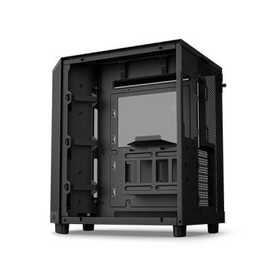 image of NZXT H6 Flow RGB Compact Dual-Chamber Mid-Tower Airflow Casing - Black with Spec and Price in BDT