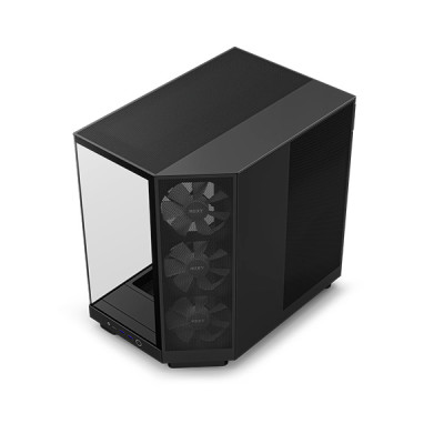 image of NZXT H6 Flow RGB Compact Dual-Chamber Mid-Tower Airflow Casing - Black with Spec and Price in BDT