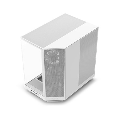 image of NZXT H6 Flow RGB Compact Dual-Chamber Mid-Tower Airflow Casing - White with Spec and Price in BDT